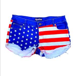 Tipsy Elves - American Flag Shorts.
